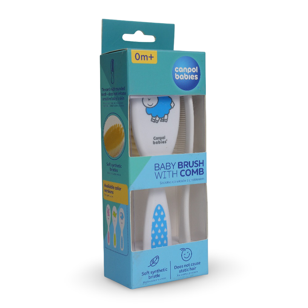 Canpol Babies Baby Brush and Comb Set – Blue