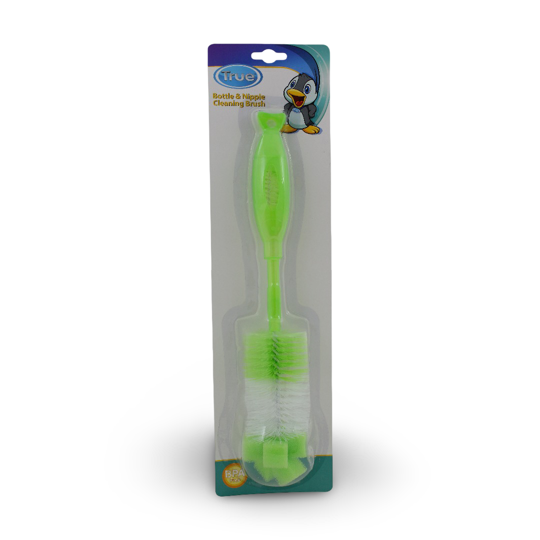 True Bottle & Nipple Brush – Green