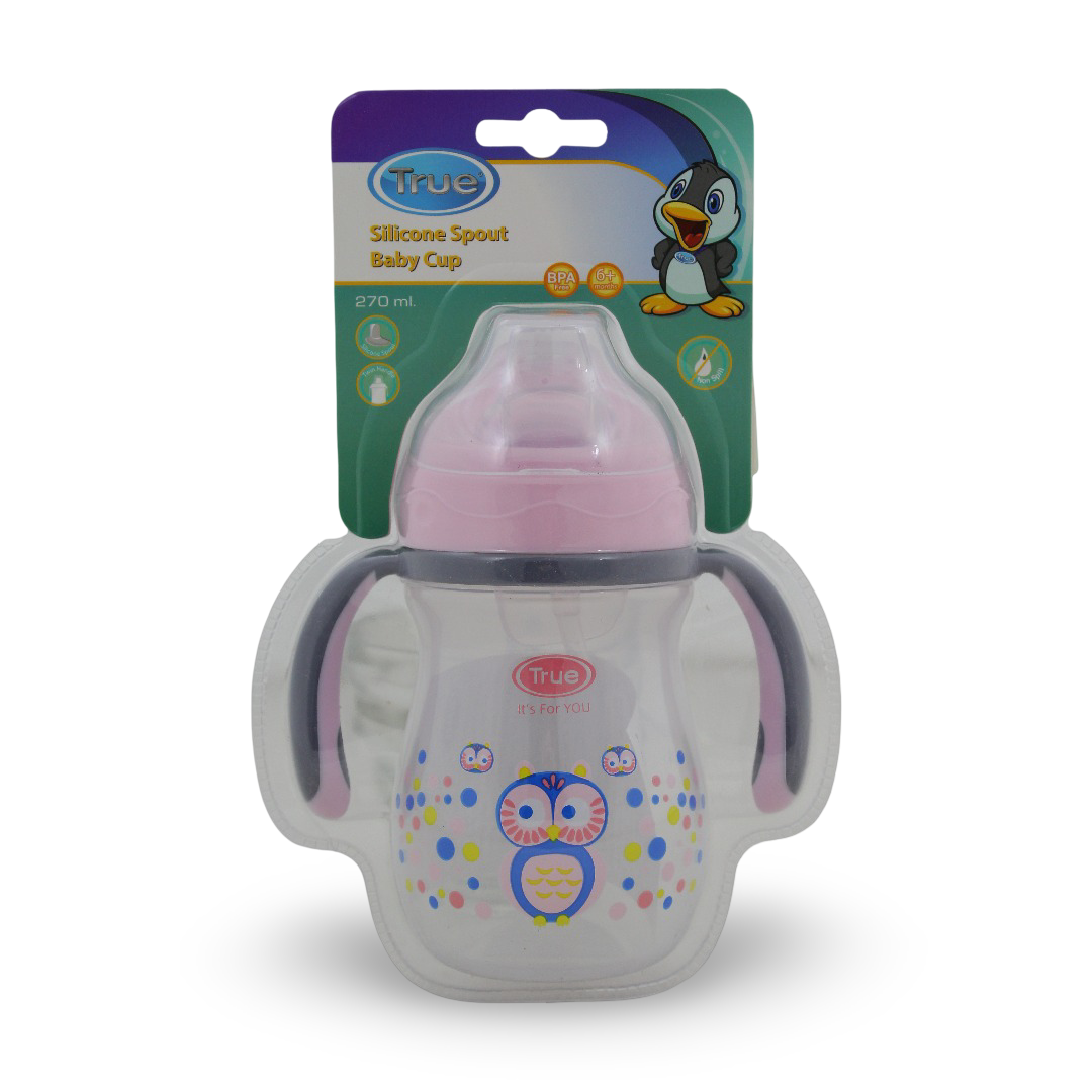True Cup with Silicon Spout 270ml – Pink