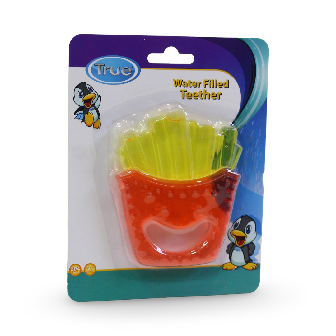 True Water-Filled Teether Shaped French Fries – Red