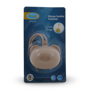True Gold Silicone Pacifier Holder – Brown
