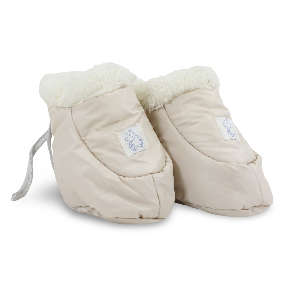 Unisex Baby Waterproof Footies – Beige