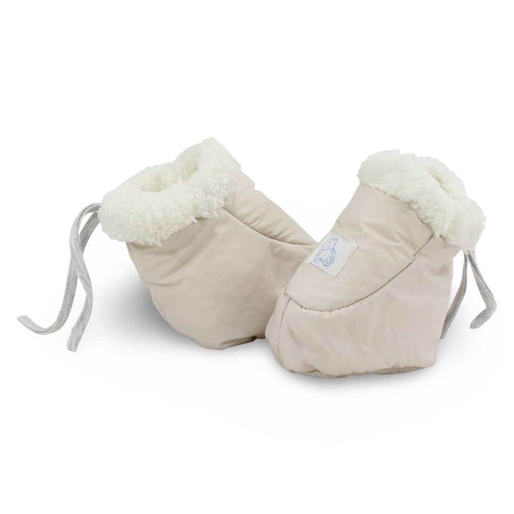 Unisex Baby Waterproof Footies – Beige
