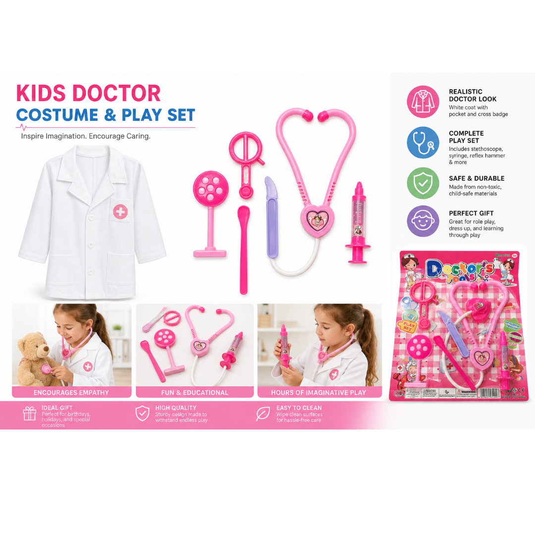 Doctor Girl Costume with Tools