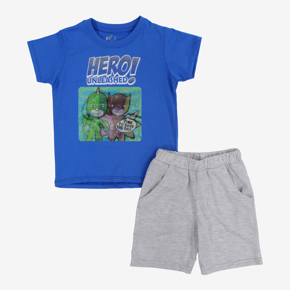 Boys Cotton Pajama Set - PJ Masks Print