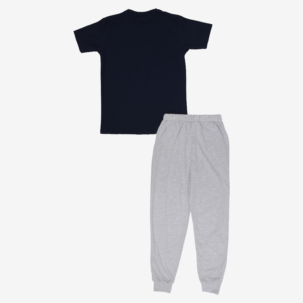 Boys Cotton Pajama Set – Motor-Riding Print