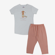 Girls Cotton Pajama Set – Fun Print