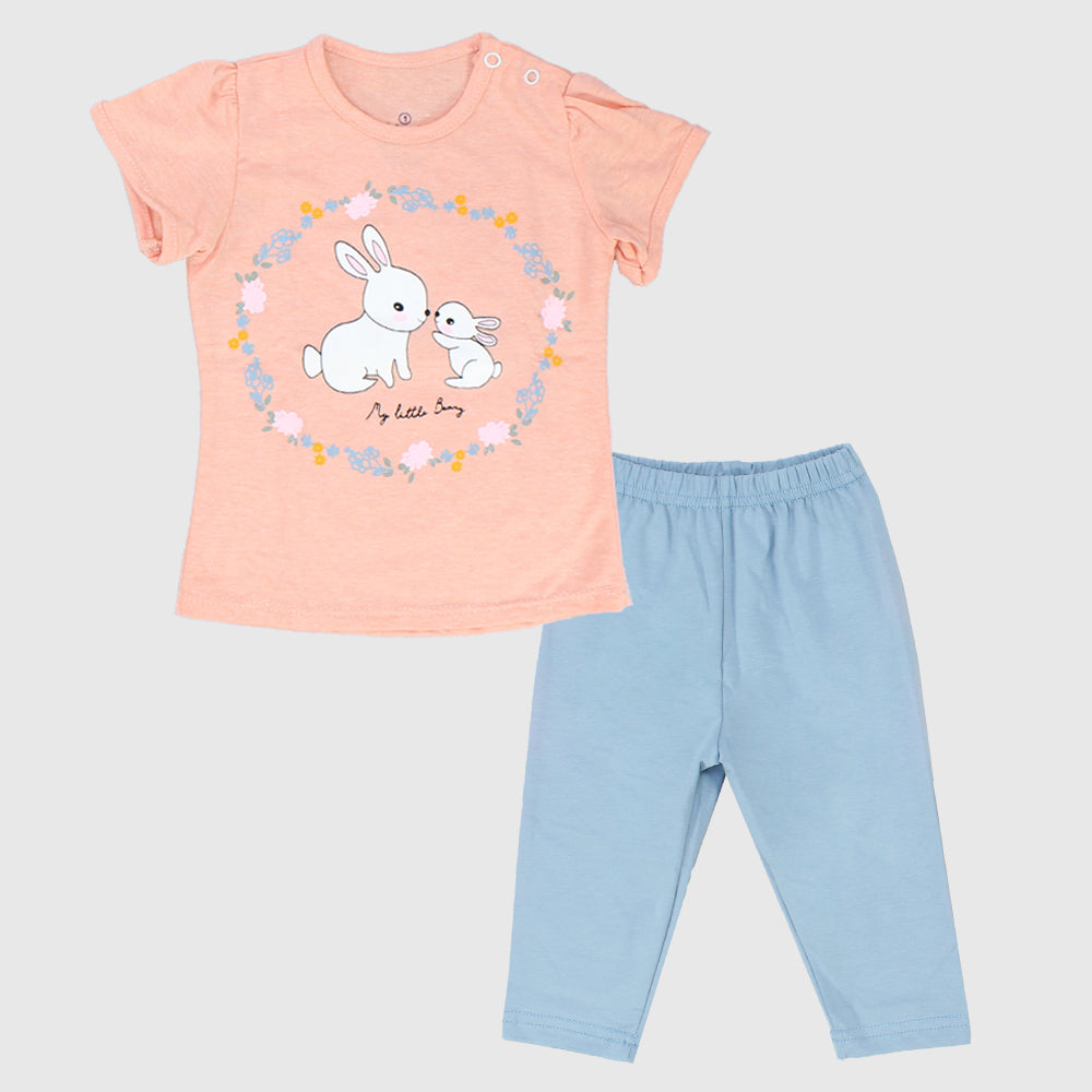 "My Little Bunny" Short-Sleeved Pajama