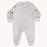 Cute Bunny Head Long-Sleeved Baby Footie