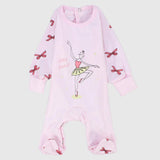 "Little Dancer" Long-Sleeved Baby Footie