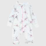 "Little Dancer" Long-Sleeved Baby Footie