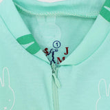 Bunny Heads Long-Sleeved Baby Footie