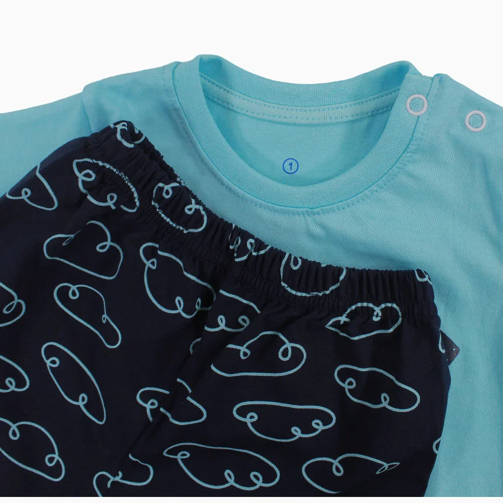 Baby Boys Cotton Pajama Set - Explorer Print