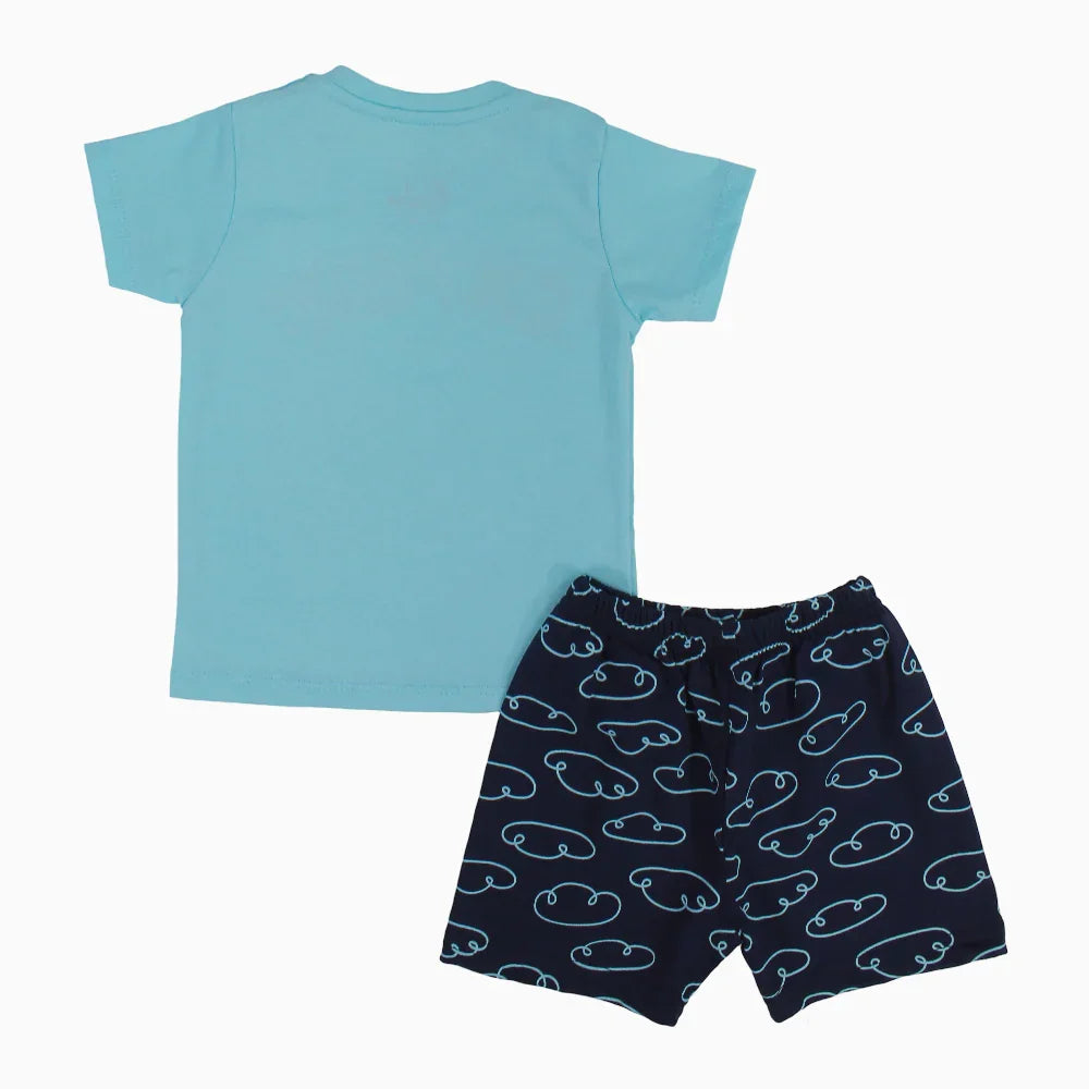 Baby Boys Cotton Pajama Set - Explorer Print