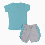 Girls Cotton Pajama Set - "Hello Summer" Print