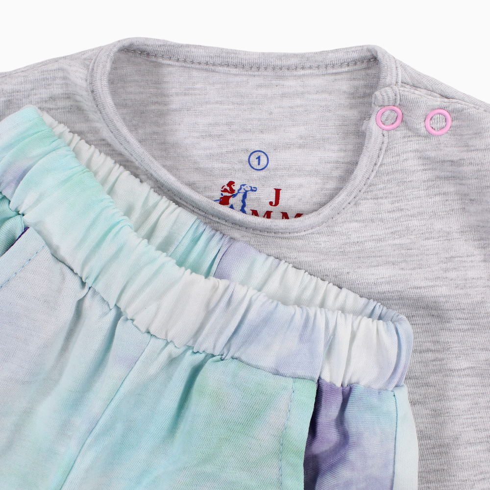 Baby Girls Cotton Pajama Set – "Four Bears" Design