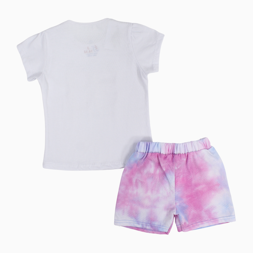 Baby Girls Cotton Pajama Set – "Four Bears" Design
