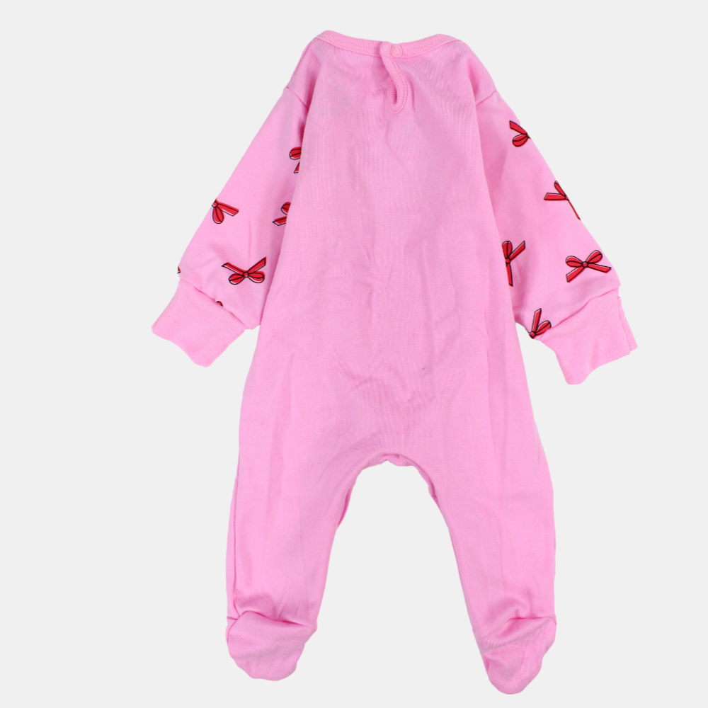 Little Dancer Baby Girls' Cotton Long-Sleeved Baby Footie