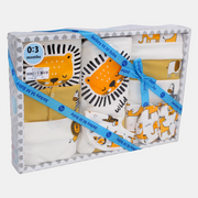 Lion Themed Baby Boys' Cotton Gift Box - 10 Pcs (0-3m)