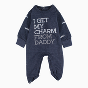 Baby Boys Cotton Baby Footie – Daddy's Little Man