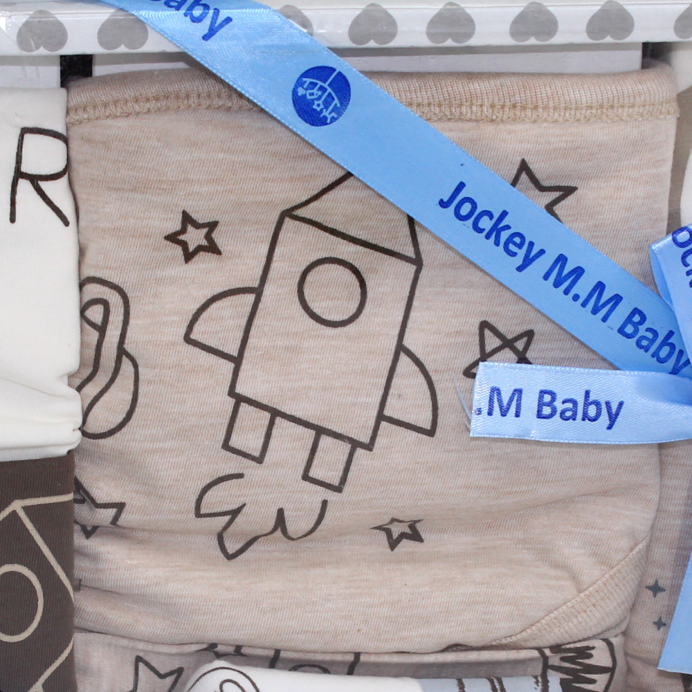 Space Boy Themed Baby Boys Gift Box - 10 Pcs (3-6m)