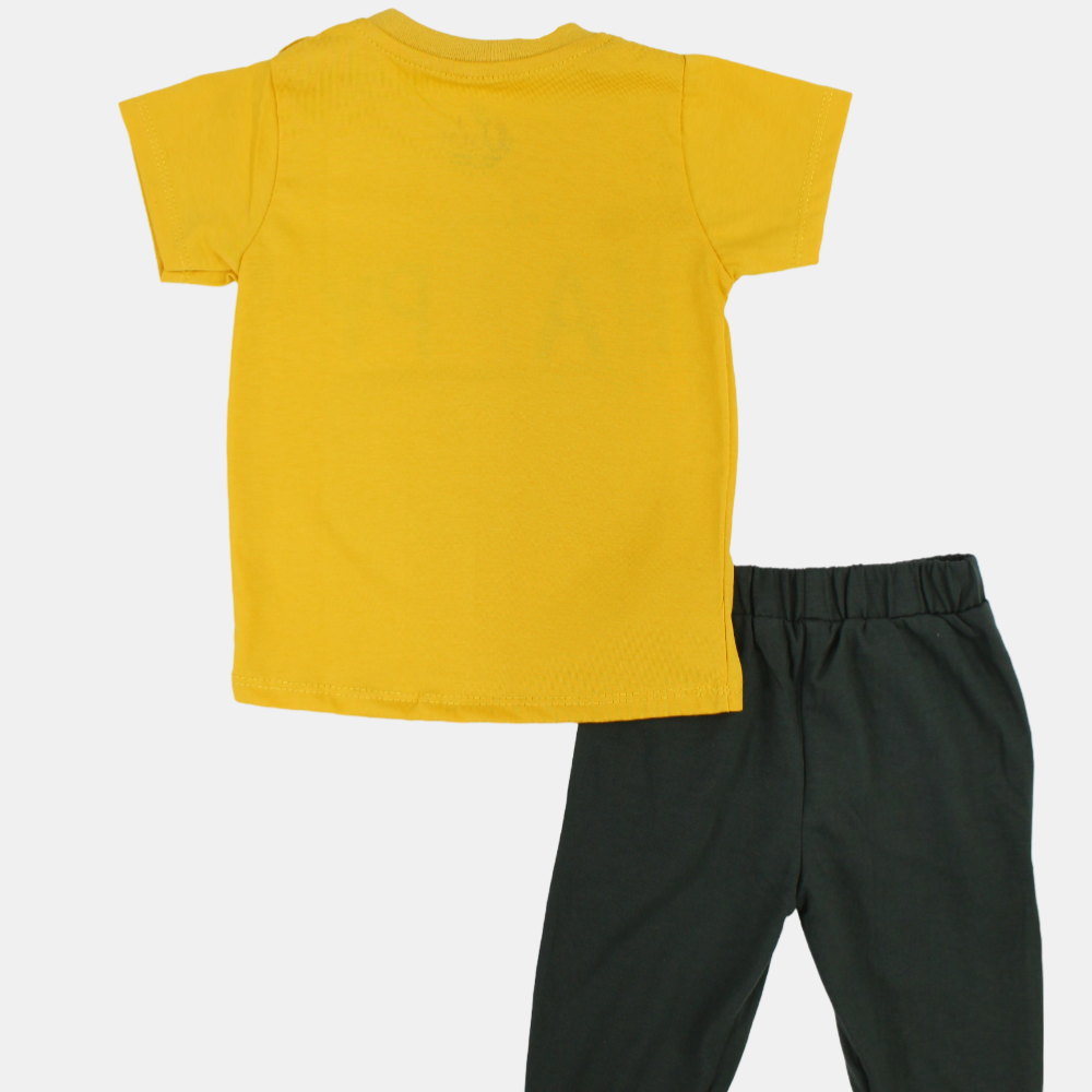 Baby Boys Cotton Pajama Set – Multicolor
