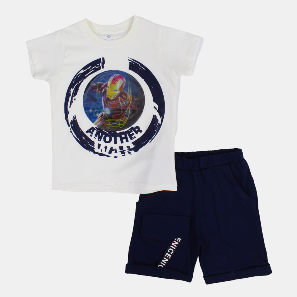 Iron Man Boys Cotton Pajama Set