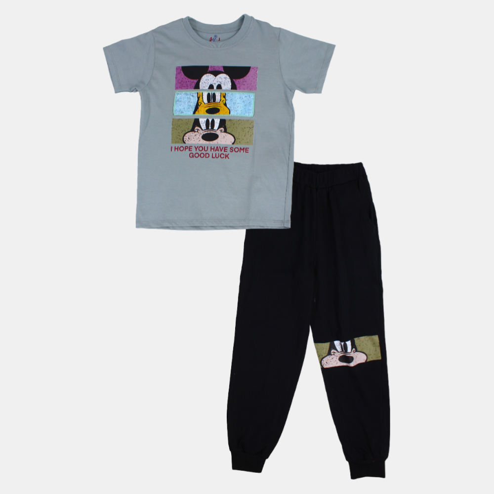 Mickey Mouse & Co. Boys Cotton Pajama Set