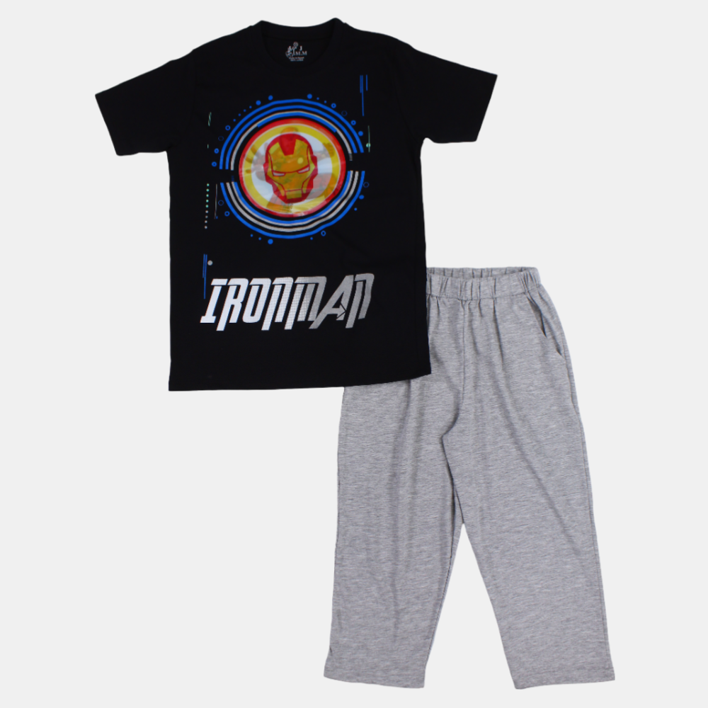 Iron Man Boys Cotton Pajama Set