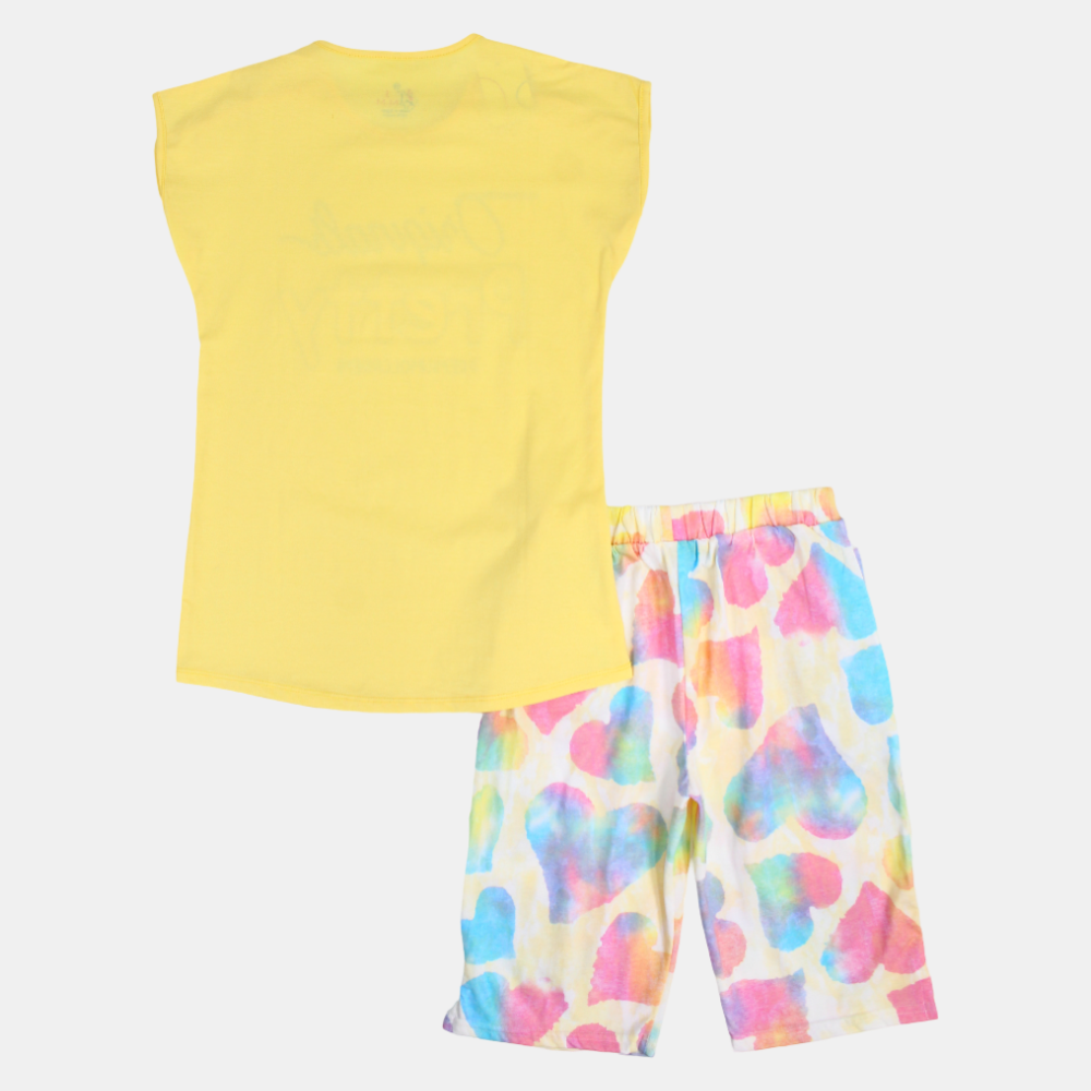 Pretty Girls Cotton Sleeveless Pajama Set