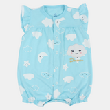 Baby Girls' Summer Romper – Cloud & Rainbow