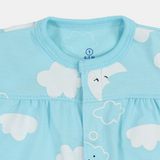 Baby Girls' Summer Romper – Cloud & Rainbow
