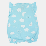 Baby Girls' Summer Romper – Cloud & Rainbow