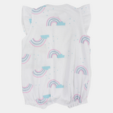 Baby Girls' Summer Romper – Cloud & Rainbow