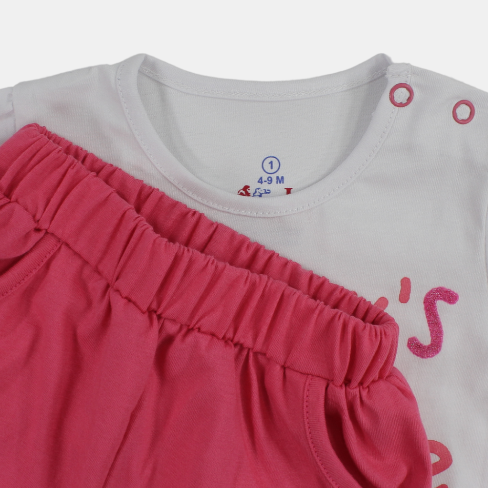 Girls Short-Sleeved Pajama Set - Mommy's Favorite Person