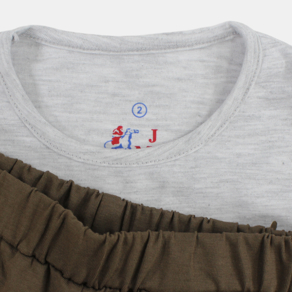 Boys "Mommy's Little Coach" Sleeveless Pajama Set - Mickey Mouse Design