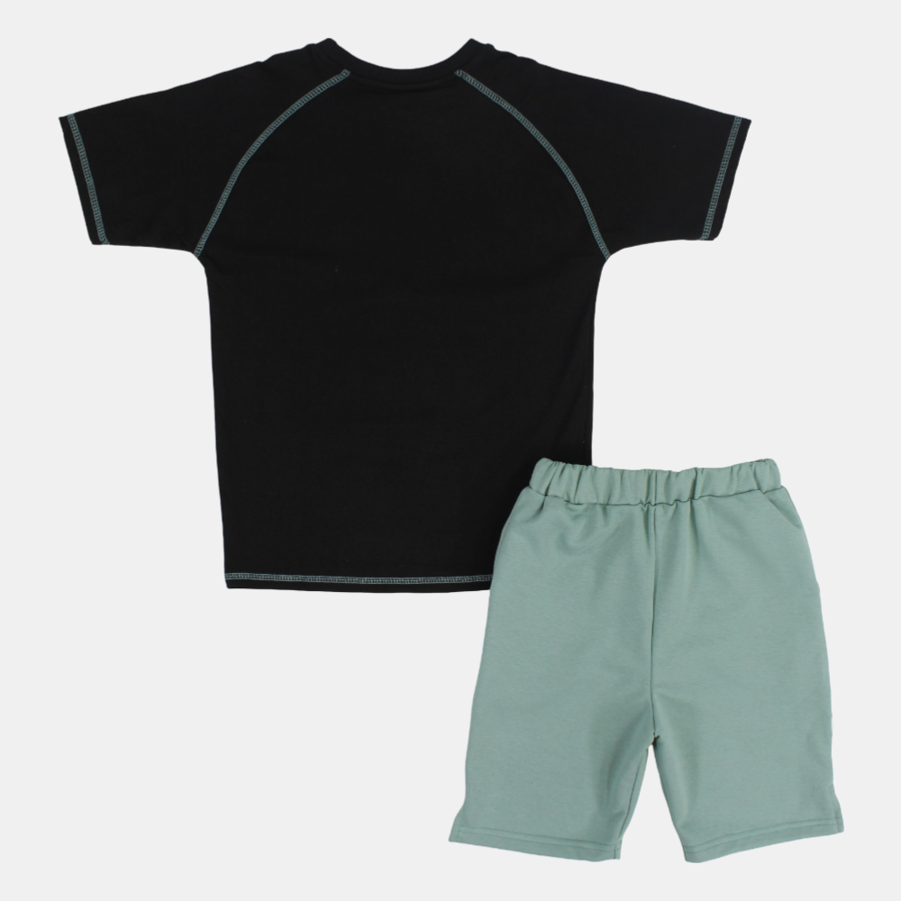 Boys Comfy Cotton Pajama Set - "Ready, Set, Goal"