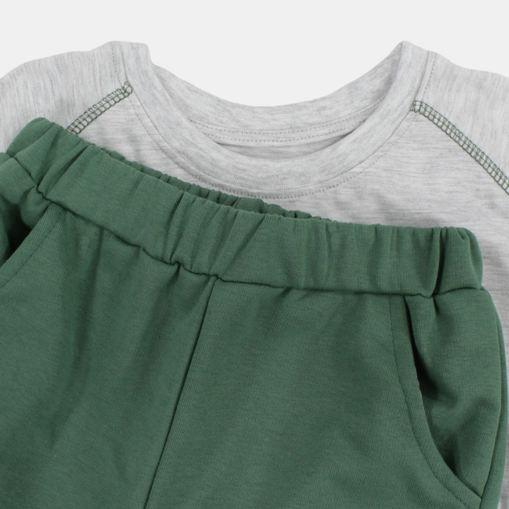 Boys Comfy Cotton Pajama Set - "Ready, Set, Goal"