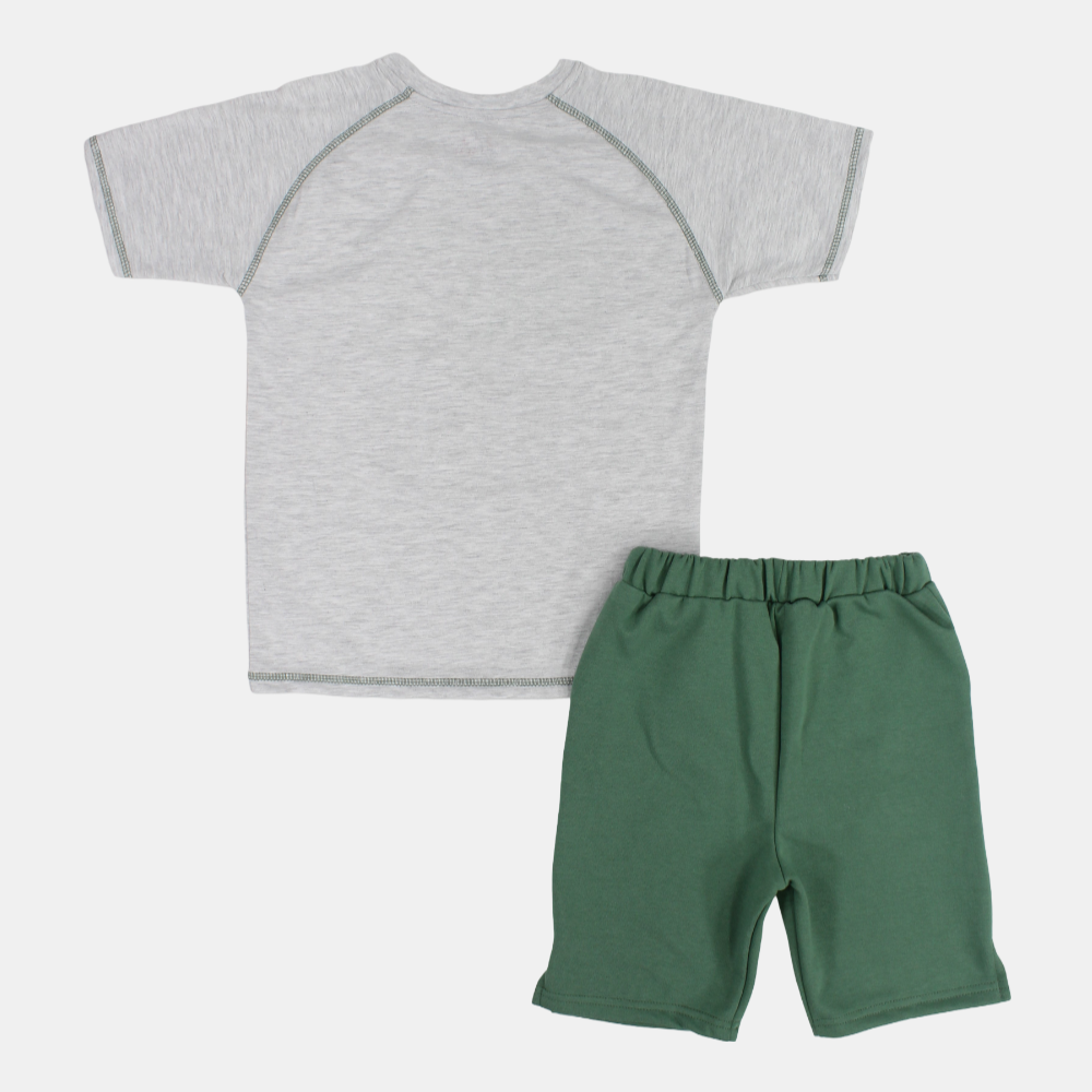 Boys Comfy Cotton Pajama Set - "Ready, Set, Goal"