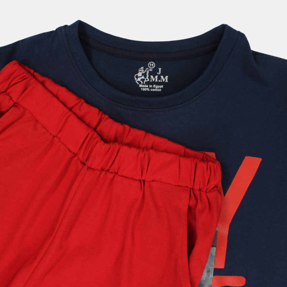 Boys "Play More" Short-Sleeved Pajama Set