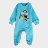 Rainbows Long-Sleeved Baby Footie