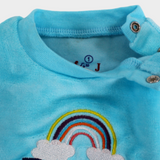 Rainbows Long-Sleeved Baby Footie