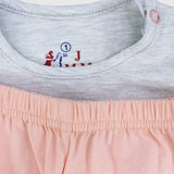 "Be Happy" Ruffled Shoulders Sleeveless Pajama