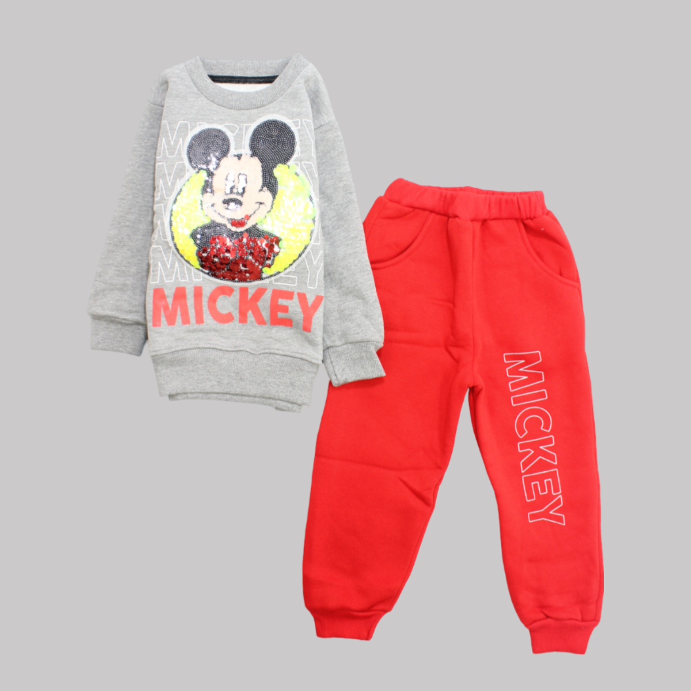 Mickey Mouse Long-Sleeved Fleeced Pajama