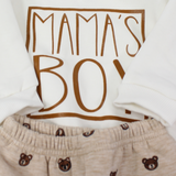 Mama's Lovely Boy Long-Sleeved Fleeced Pajama