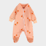 Flamingos Long-Sleeved Baby Footie