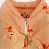 Flamingos Long-Sleeved Baby Footie