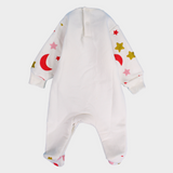 Sleepy Crescent Long-Sleeved Baby Footie