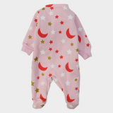 Sleepy Crescent Long-Sleeved Baby Footie