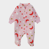 Sleepy Crescent Long-Sleeved Baby Footie